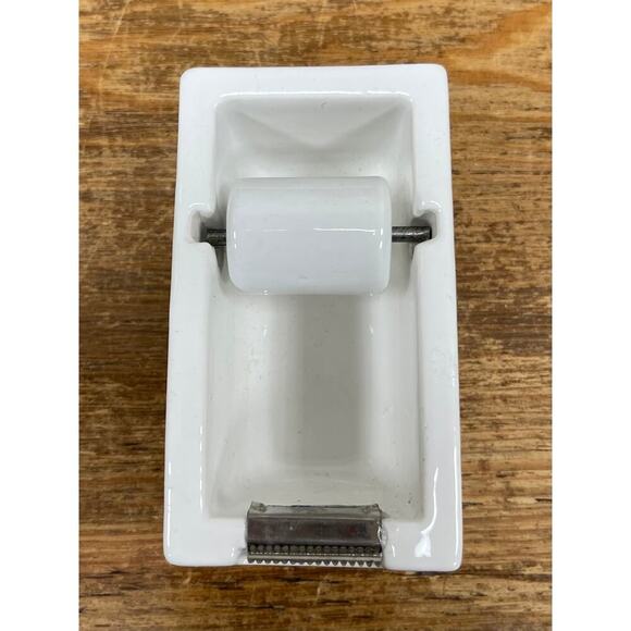 Porcelain Tape Dispenser.  KK462 - Picture 1 of 4